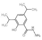 2-羟基-3,5-二异丙基苯并肼结构式