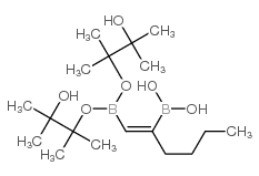 (E)-1-己烯-1,2-二硼酸双(频哪醇)酯结构式