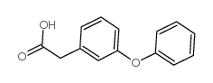 3-苯氧基苯乙酸结构式