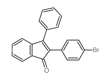 2-(4-bromophenyl)-3-phenyl-inden-1-one结构式