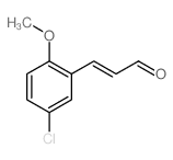 (E)-3-(5-chloro-2-methoxy-phenyl)prop-2-enal Structure