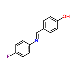 4-[[(4-氟苯基)亚胺]甲基]-苯酚结构式