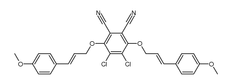 4,5-dichloro-3,6-bis((3-(4-methoxyphenyl)allyl)oxy)phthalonitrile Structure