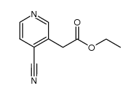 ethyl 2-(4-cyanopyridin-3-yl)acetate结构式