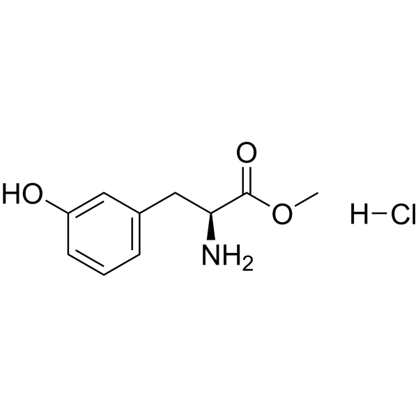 L-3-羟基-苯丙氨酸甲酯盐酸盐结构式