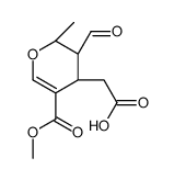 2-[(2S,3S,4S)-3-formyl-5-methoxycarbonyl-2-methyl-3,4-dihydro-2H-pyran-4-yl]acetic acid结构式