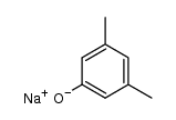 sodium 3,5-dimethylphenolate Structure