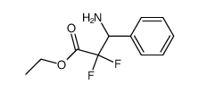 ethyl 3-amino-2,2-difluoro-3-phenylpropanoate结构式