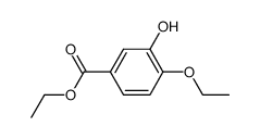 Benzoic acid, 4-ethoxy-3-hydroxy-, ethyl ester (9CI) Structure