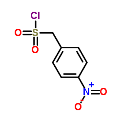 (4-硝基苯基)甲磺酰氯结构式