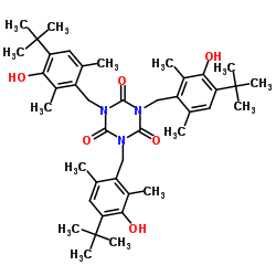 异氰脲酸三(4-叔丁基-3-羟基-2,6-二甲苯基)酯结构式