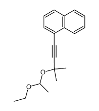 1-(3-(1-ethoxyethoxy)-3-methylbut-1-yn-1-yl)naphthalene结构式