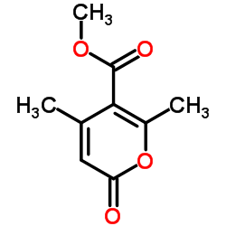 4,6-二甲基-2-氧代-2H-吡喃-5-羧酸甲酯结构式