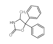 2-Oxazolidinone,4-methyl-5,5-diphenyl- Structure