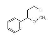 Benzene,(3-chloro-1-methoxypropyl)- Structure
