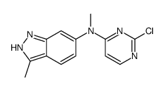 N-(2-chloropyrimidin-4-yl)-N,3-dimethyl-2H-indazol-6-amine Structure
