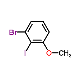 1-溴-2-碘-3-甲氧基苯结构式