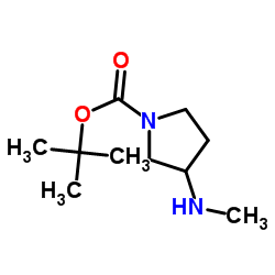 1-Boc-3-Methylaminopyrrolidine Structure