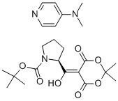 n-boc-proline-meldrum's acid adduct, dmap salt Structure