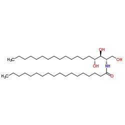 N-硬脂酰基4-羟基鞘氨醇(酿酒酵母)结构式