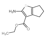 ethyl 2-amino-5,6-dihydro-4H-cyclopenta[b]thiophene-3-carboxylate structure