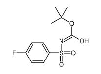 tert-butyl N-(4-fluorophenyl)sulfonylcarbamate结构式