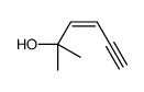 2-methylhex-3-en-5-yn-2-ol Structure