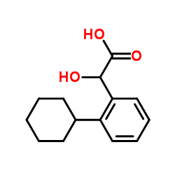 (2-Cyclohexylphenyl)(hydroxy)acetic acid Structure