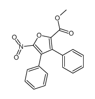 methyl 5-nitro-3,4-diphenylfuran-2-carboxylate Structure