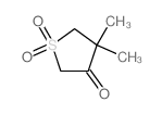 4,4-dimethyl-1,1-dioxo-thiolan-3-one结构式