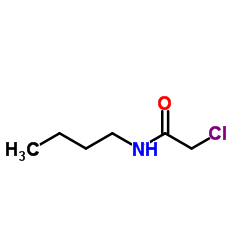 N-丁基-2-氯乙酰胺结构式