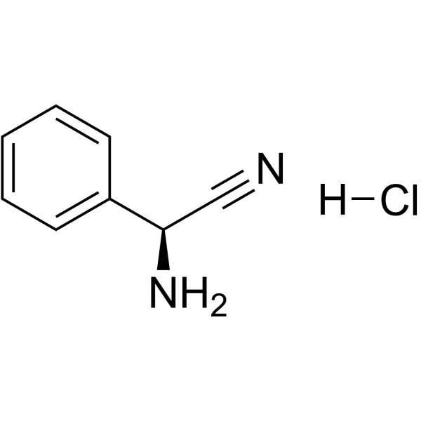 α-氨基苯乙腈 盐酸盐结构式