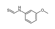 N-(3-methoxyphenyl)methanethioamide结构式