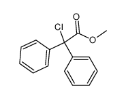 methyl α-chloro-α-phenylbenzeneacetate结构式