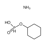 cyclohexyl hydrogen phosphonate, ammonia salt Structure