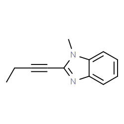 1H-Benzimidazole,2-(1-butynyl)-1-methyl-(9CI) Structure