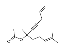 6-acetoxy-6,10-dimethyl-undeca-1,9-dien-4-yne结构式