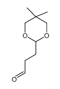 5,5-二甲基-1,3-二恶烷-2-丙醛结构式
