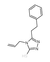 4-烯丙基-5-(2-苯基乙基)-4H-1,2,4-噻唑-3-硫醇结构式