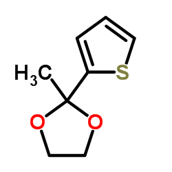 2-乙酰基噻吩乙二醇缩醛结构式