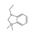 1-ethyl-3,3-dimethyl-2H-1,3-benzazasilole结构式