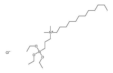 dodecyl-dimethyl-(3-triethoxysilylpropyl)azanium,chloride Structure