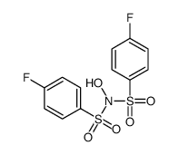 4-fluoro-N-(4-fluorophenyl)sulfonyl-N-hydroxybenzenesulfonamide结构式