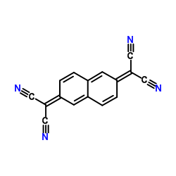 11,11,12,12-四氰基萘-2,6-醌二甲烷结构式