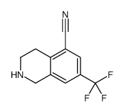 7-(trifluoromethyl)-1,2,3,4-tetrahydroisoquinoline-5-carbonitrile Structure