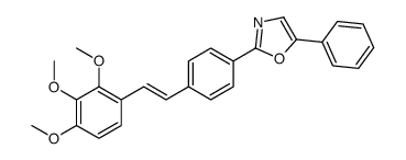 5-phenyl-2-[4-[2-(2,3,4-trimethoxyphenyl)ethenyl]phenyl]-1,3-oxazole Structure