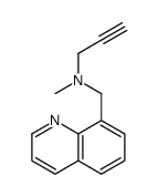 N-methyl-N-(quinolin-8-ylmethyl)prop-2-yn-1-amine结构式