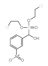 Phosphonic acid,[hydroxy(3-nitrophenyl)methyl]-, bis(2-chloroethyl) ester (9CI)结构式