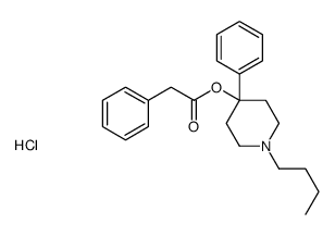 (1-butyl-4-phenylpiperidin-4-yl) 2-phenylacetate,hydrochloride Structure