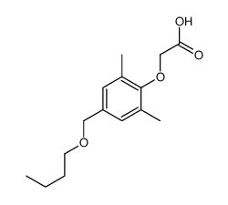 2-[4-(butoxymethyl)-2,6-dimethylphenoxy]acetic acid结构式